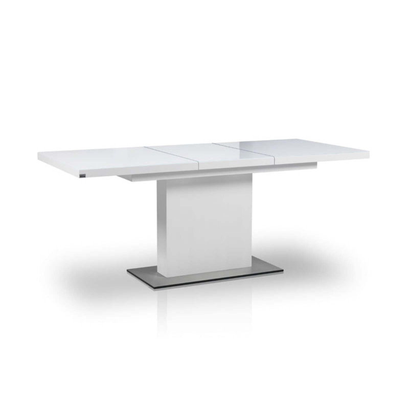 Aligi Extendable Glass Top Dining Table