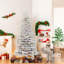 Arbre de Noël enneigé, plastique vert, aspect hivernal, utilisation domestique