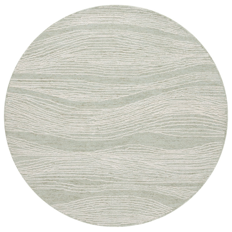Kentshire Hand Tufted Wool Pile Abstract Rug, Round 6'