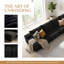 Canapé modulaire en forme de L de 135 po avec méridienne droite, canapé modulaire moderne avec assise profonde, canapé rembourré en velours côtelé moelleux pour le salon et la chambre à coucher, aucun assemblage requis-1339989580