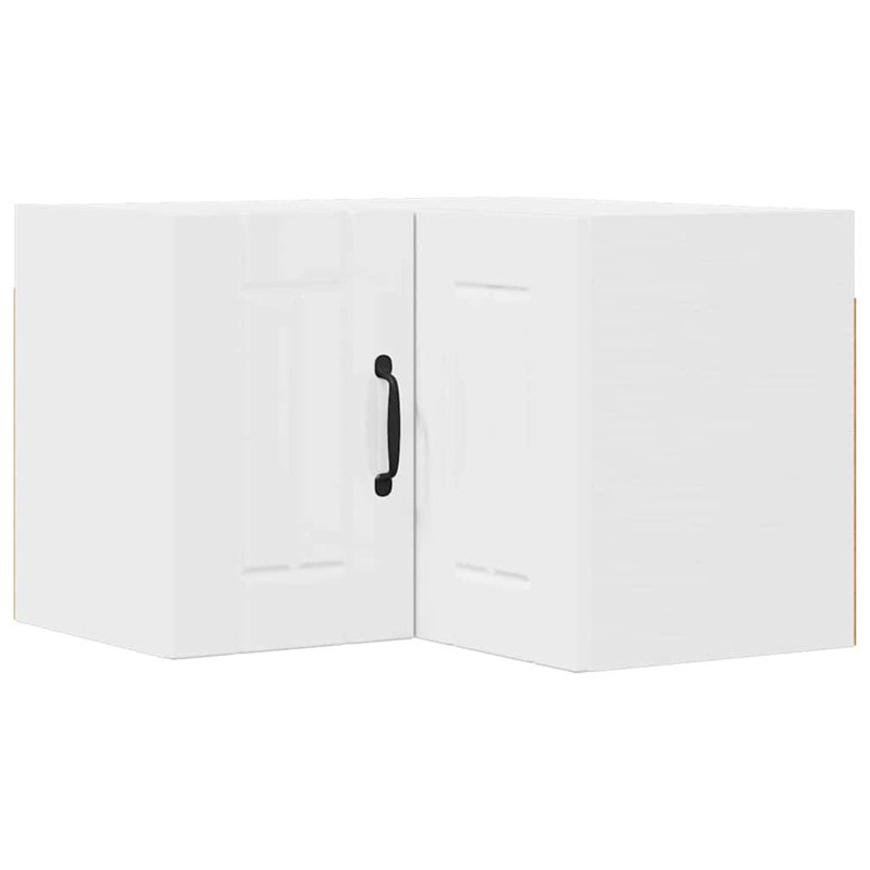 Vidaxl Kitchen Cabinet Grey Sonoma 57 X 57 X 40 Cm Engineered Wood, High Gloss White
