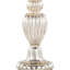 Ensemble de 2 lampes de table en verre au mercure contemporain avec abat-jour en lin naturel et accents nickel brossé Spade - paquet de 2