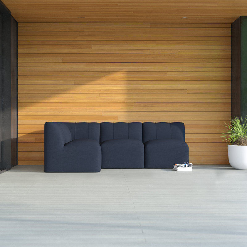 Praia 96" Sunbrella® Outdoor Sofa, Canvas Navy Sunbrella® Canvas