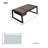 Elves Teak 7 - Person Patio Conversation Set with Cushions-1809675352