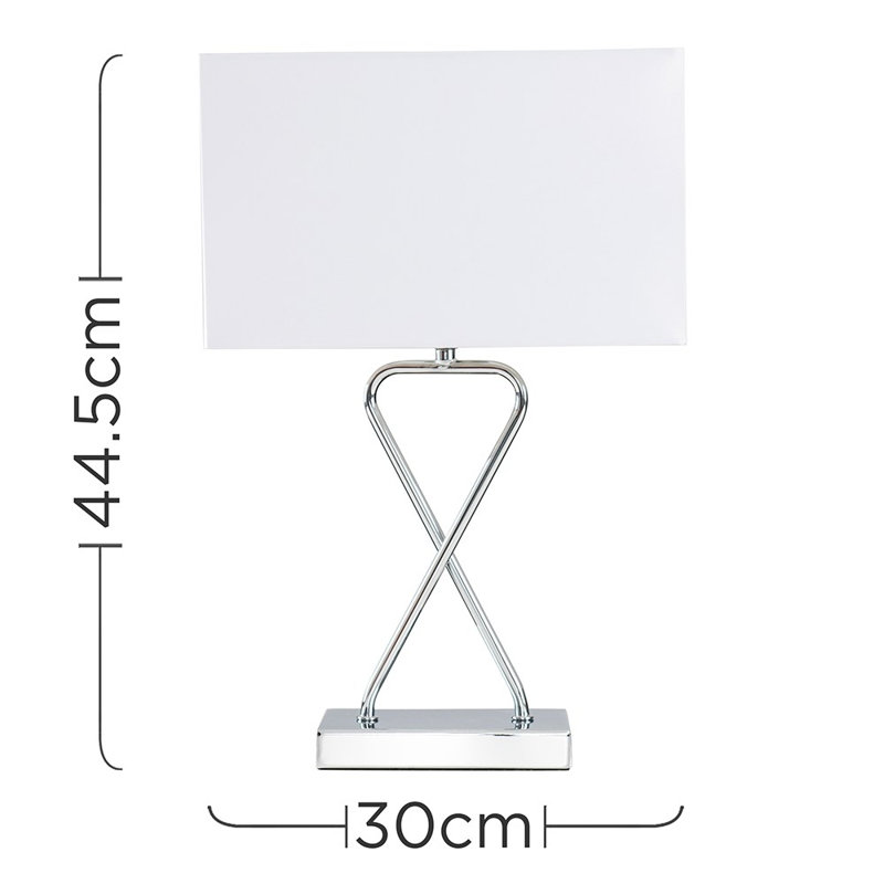 Amee Metal Table Lamp, No Bulb