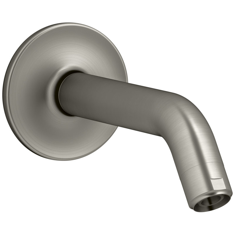 Purist Showerarm and Flange, Nickel brossé éclatant