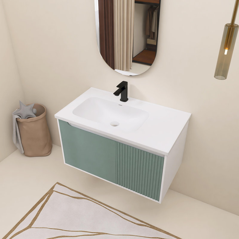 36'' Single Bathroom Vanity With Ceramic Top
