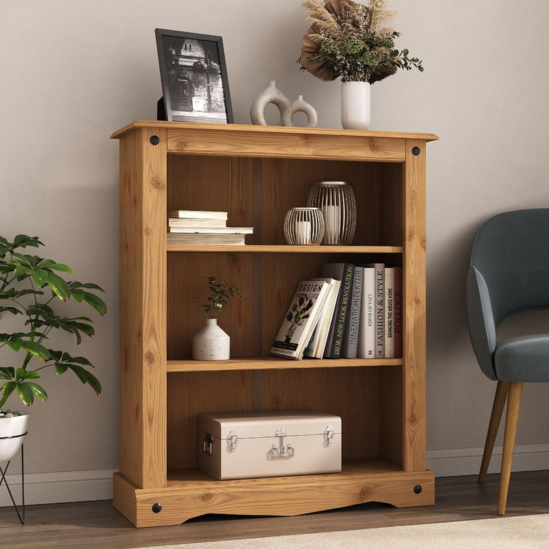 Corona 100 cm H x 75 cm W Solid Wood Standard Bookcase
