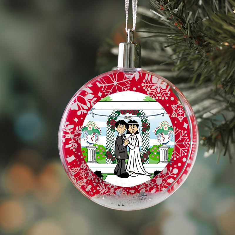 Ornement boule de neige de Noël personnalisée, Oui