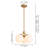 Lumora 3-Light Dimmable Glass Globe Pendant