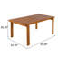 Table de salle à manger d'extérieur 67 po Sundra
