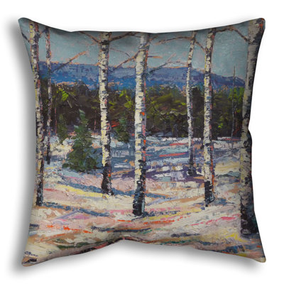 Throw Pillow, Winter Sun by Jeff Boutin