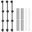 4 Piece Square Steel Floating Shelf