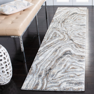 Kash Abstract Beige/Gray Area Rug