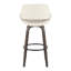 Tabouret de bar Mid-Century moderne à hauteur fixe avec pivot-1622788249