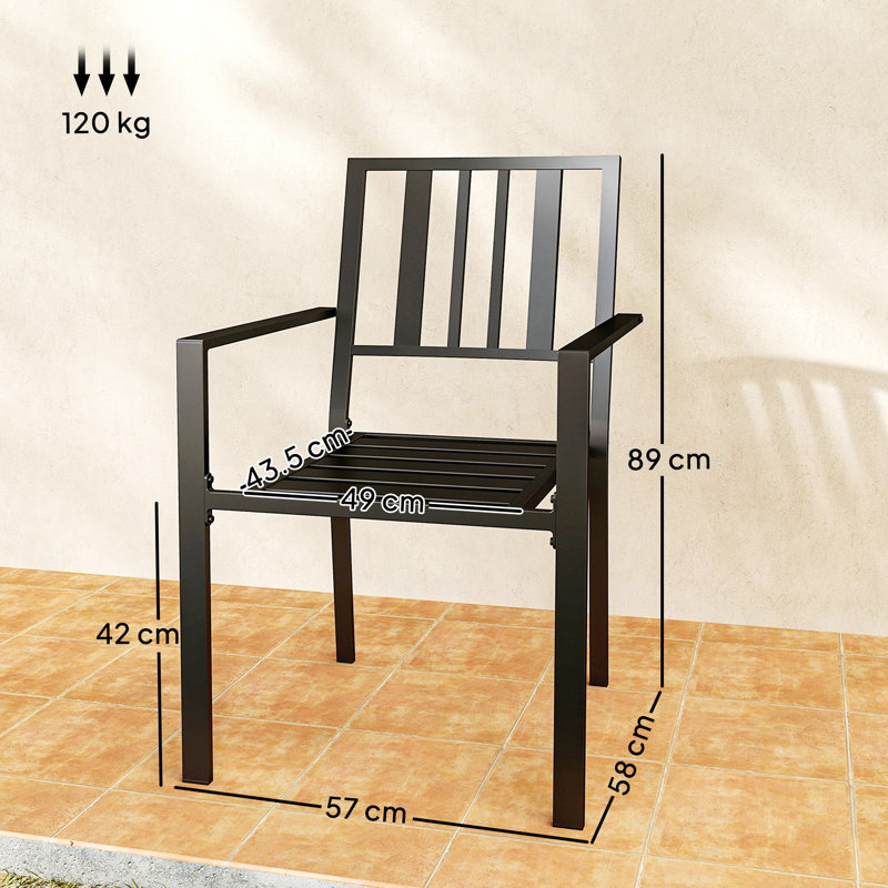 Outdoor Patio Dining Armchair