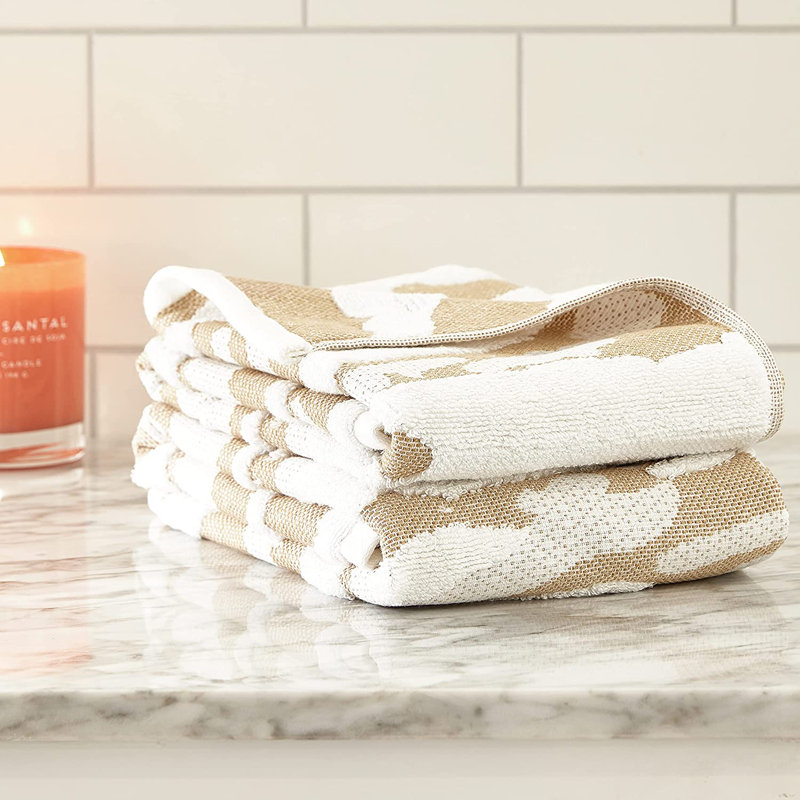 Hayllie Cotton Hand Towel Set, Gold