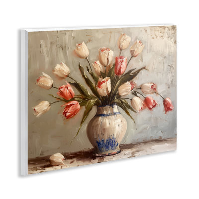 Plaque murale Quiet Spring Tulips, design par Arlington Prints