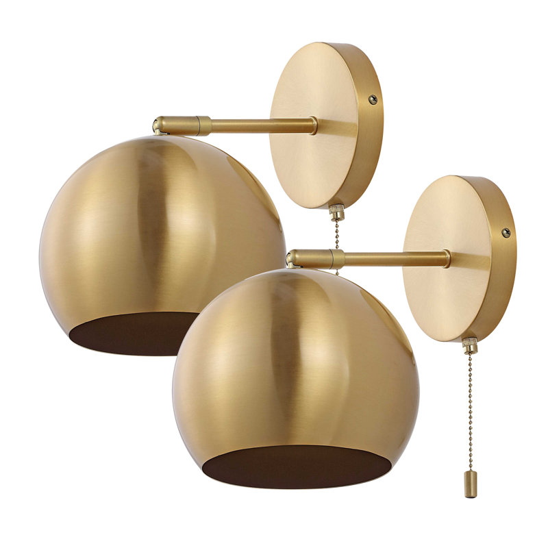 Iron Armed Sconce, Brass Gold