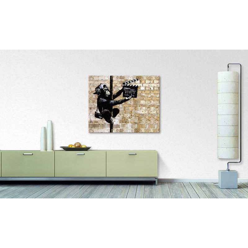 Banksy No. 13 - No Frame Print on Canvas, 80cm H x 100cm W x 2cm D