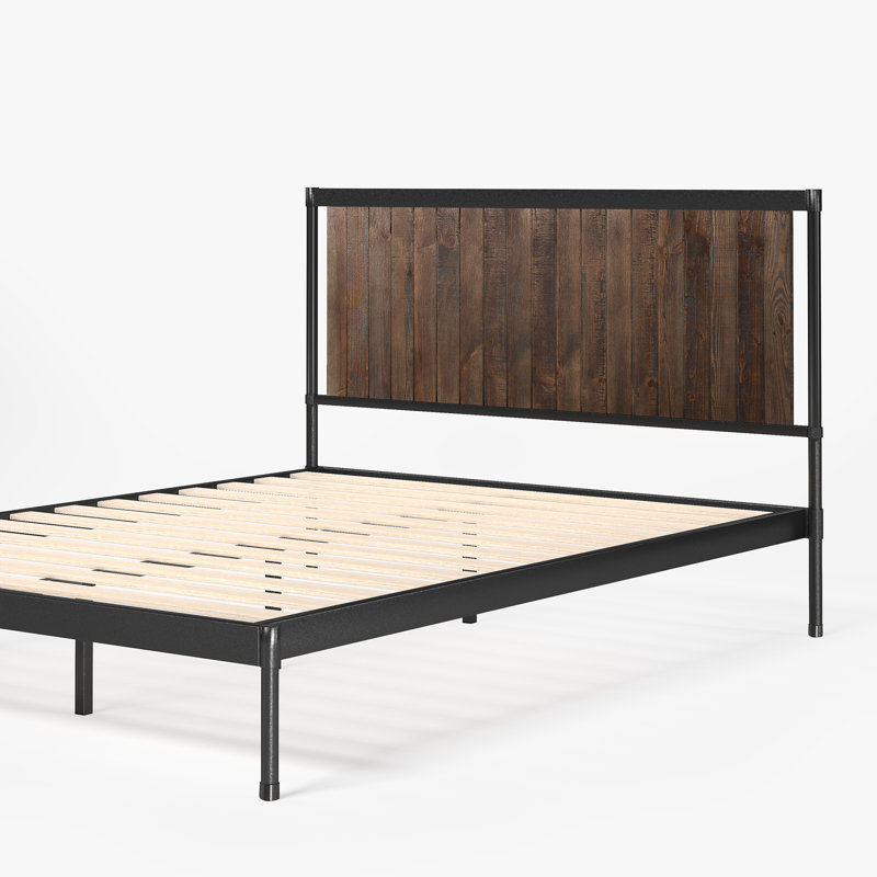 Lit plateforme en métal Zinus Gina, Simple