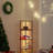 4 Tier Corner Shelf With LED Light,Bookcase For Small Spaces