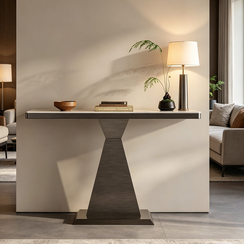 Console Italian Light Luxury, H 33,5 po x l 39,4 po x P 13,8 po