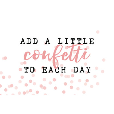 Add Confetti - Wrapped Canvas Art Prints