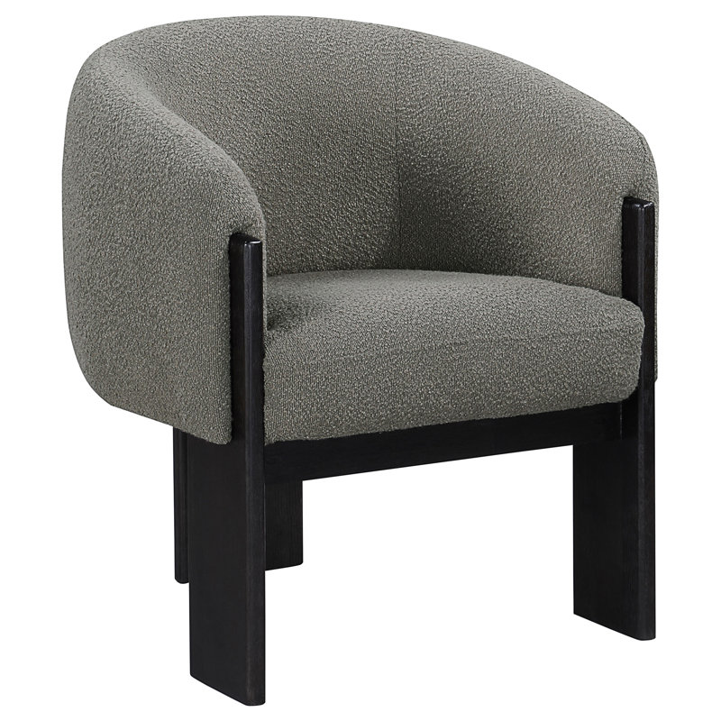 Fauteuil d'appoint rembourré brun Maciel