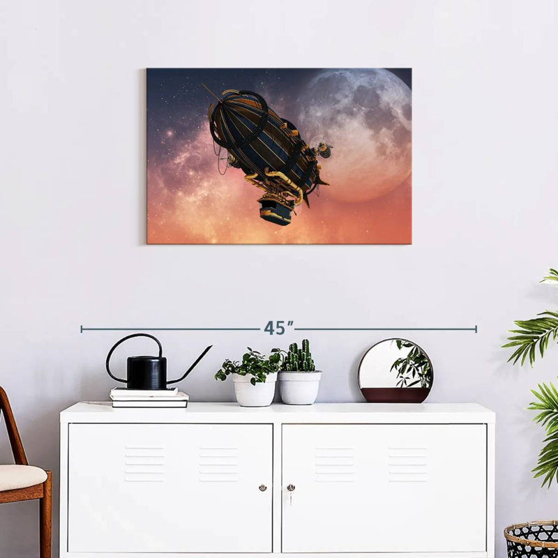 Mehar Steampunk Zeppelin, 20" H x 30" W