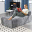 Canapé en chenille, canapé-lit modulaire minimaliste pour salon, salon et chambre à coucher