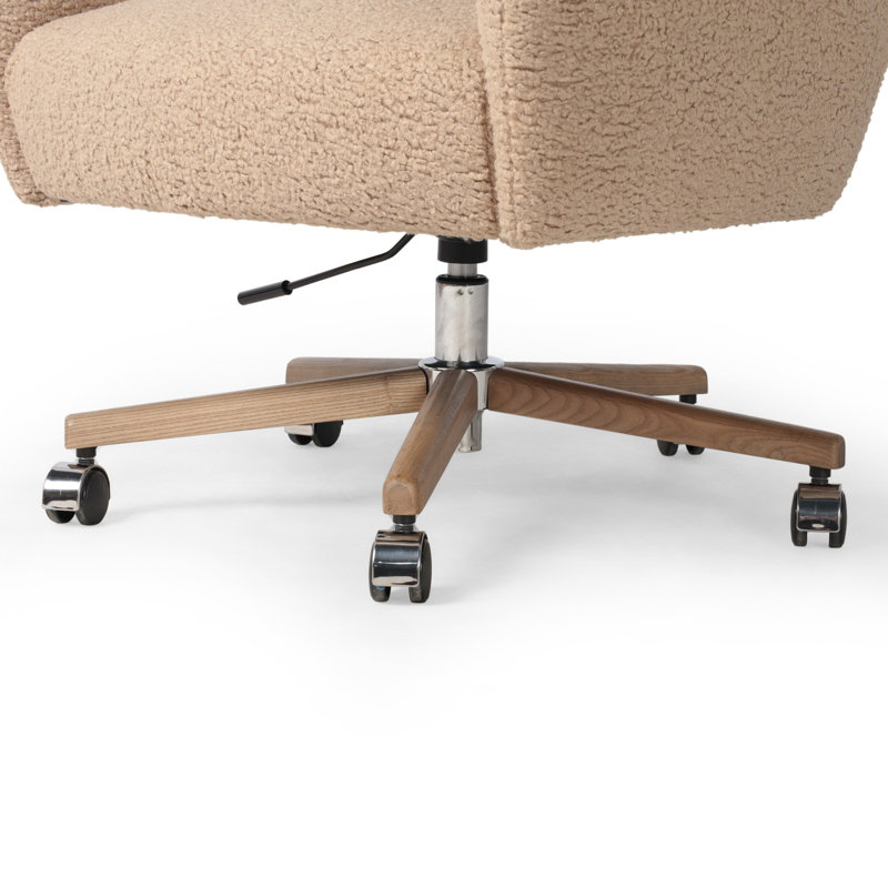 Cade Desk Chair-Sheepskin Camel