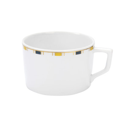Tasse à thé décoration rayures rim