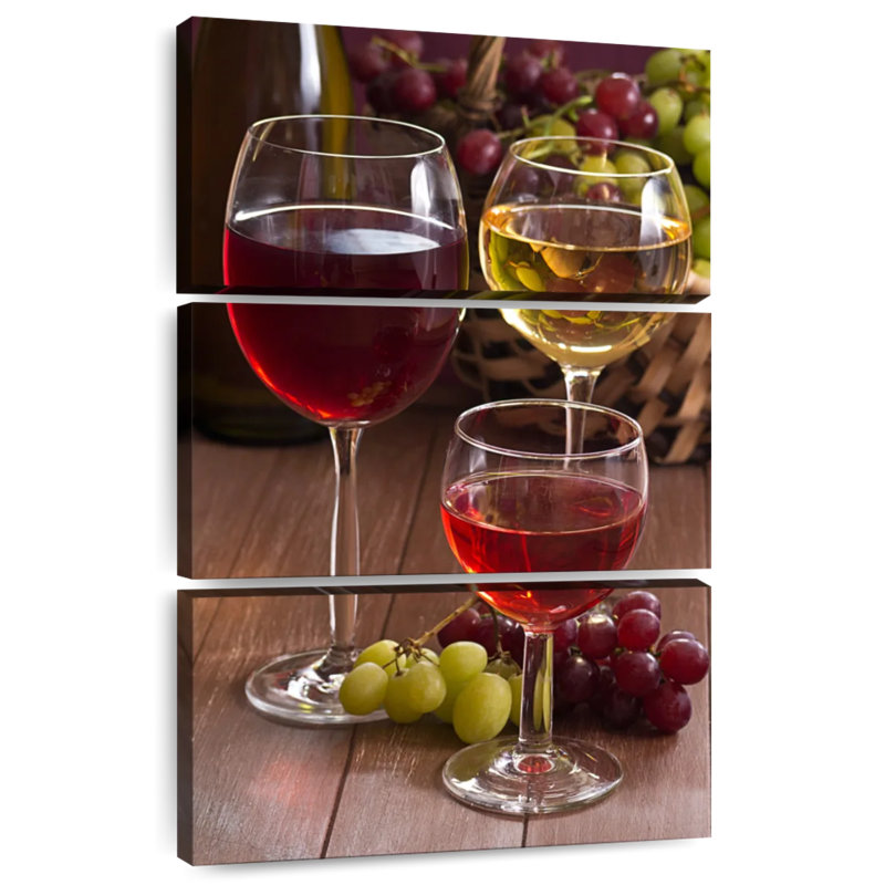 Verres à vin blancs et rouges, H 45 po x l 28 po