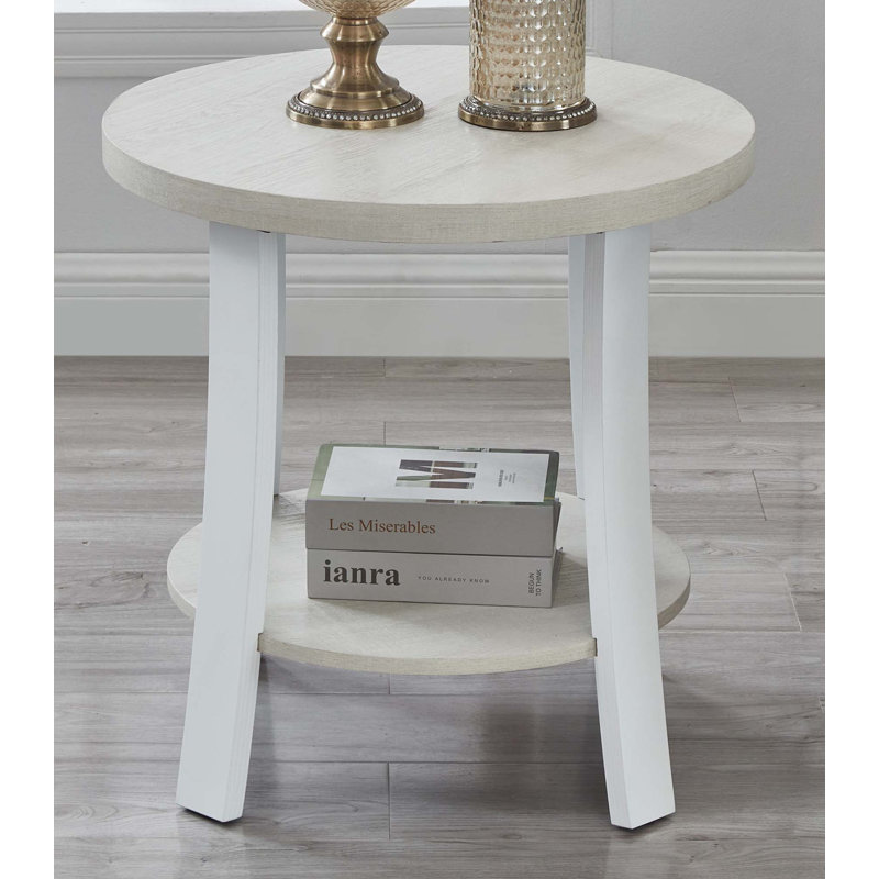 Table de bout Anze, Blanc