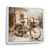 White Floater Framed