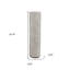 25" Clear And Silver Faux Crystal And Metal Table Vase