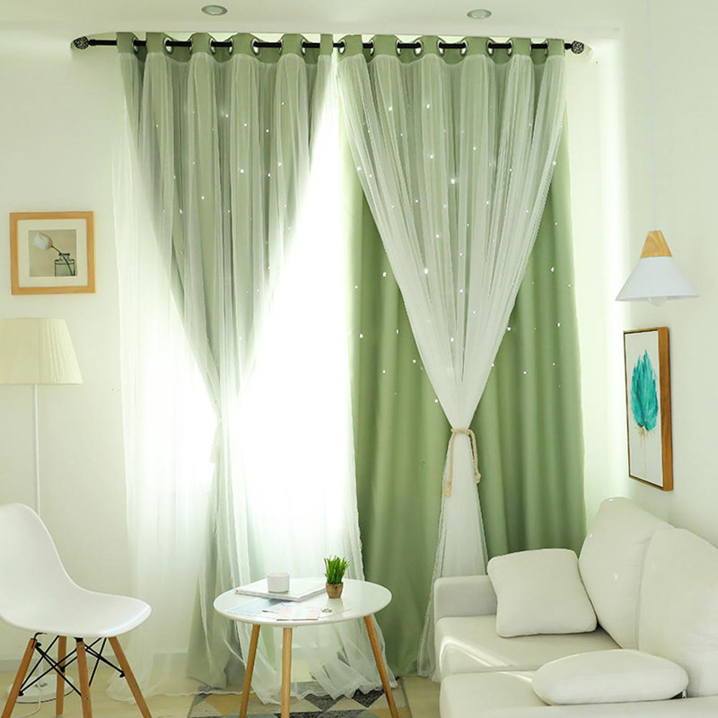 Brendaa Room Darkening Curtain Single Panel