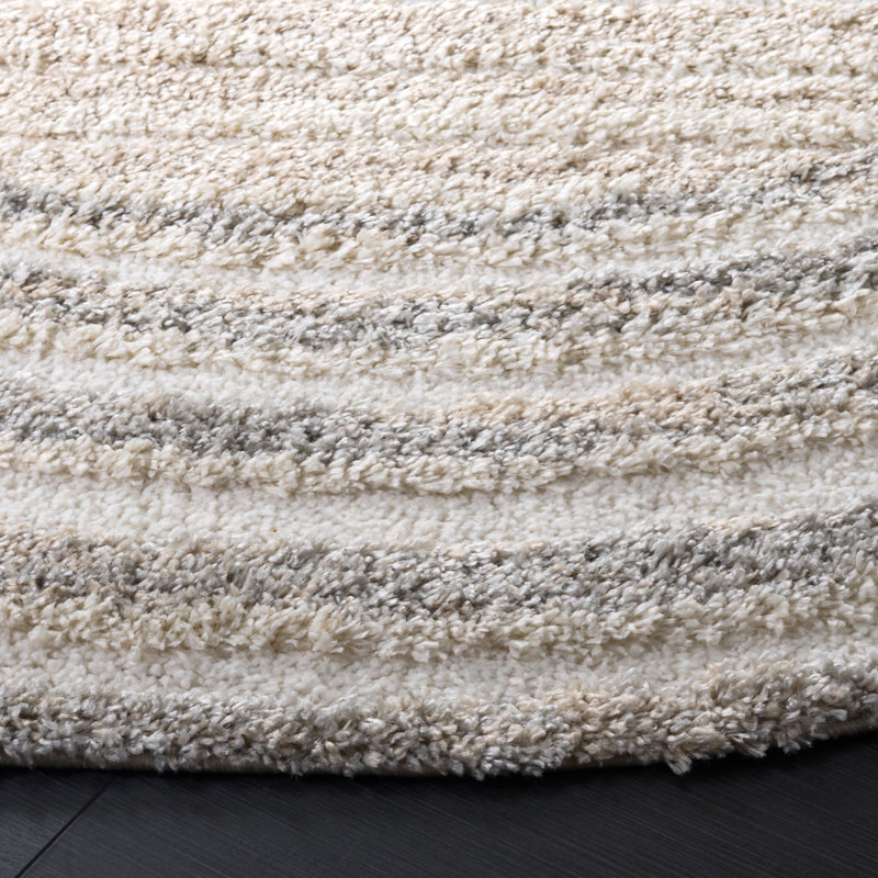 Gemma Shag 604 Abstract Rug, Round 6'7"