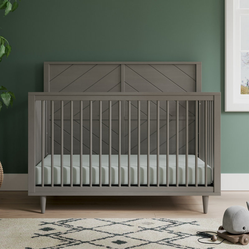 Lit de bébé convertible 4-en-1 Surrey Hill, Gris lunaire