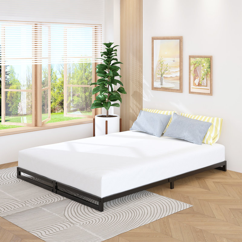 Metal Platform Bed Frame, Queen, 4" 