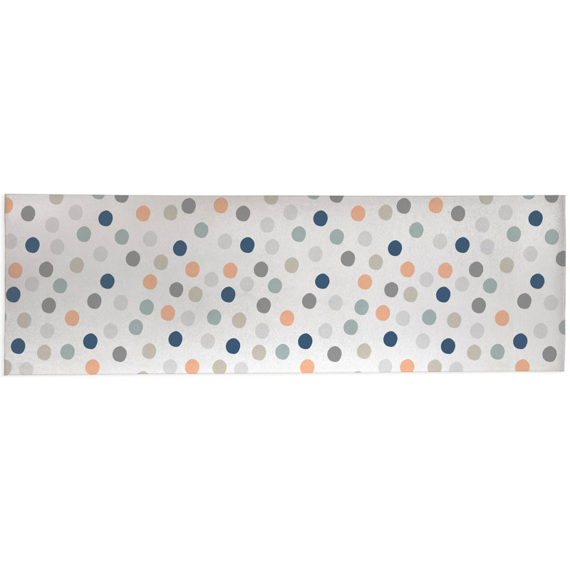 Always Polka Non-Slip Outdoor Rug, Runner 2'6'' x 8'