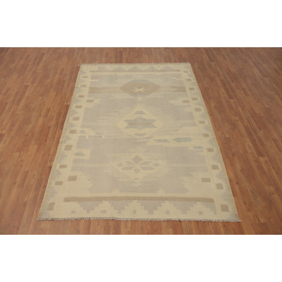Muted Tones Kilim Handwoven Area Rug 6x9