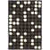 Tapis noir / blanc touffeté à la main Amier