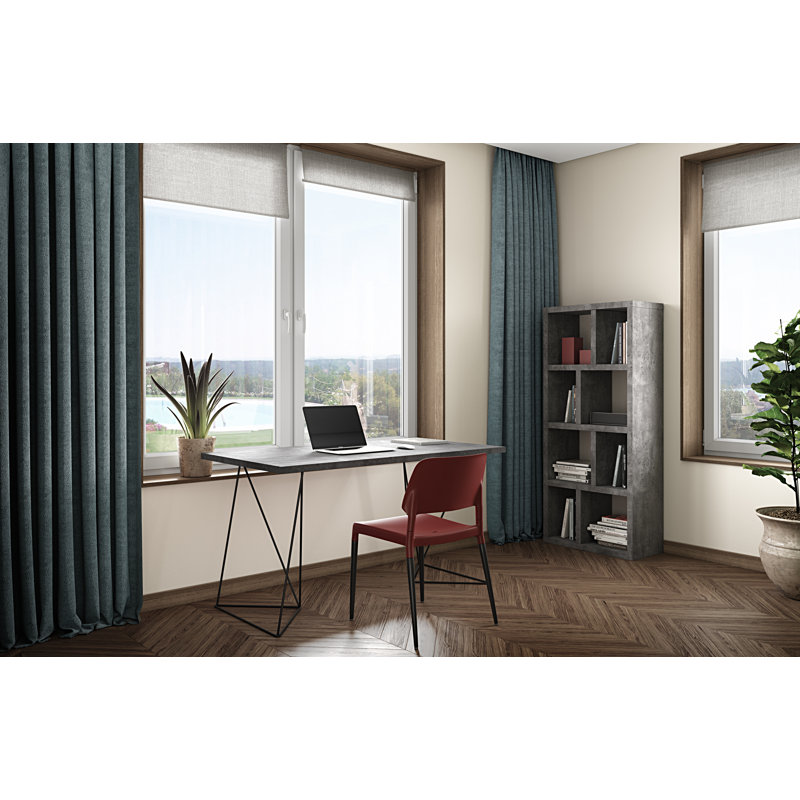 Stetson 4 Level Cube Unit Bookcase, Concrete