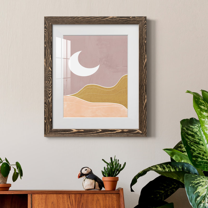 Sedona Moon - impression encadrée, Papier, cadre noyer, H 20 po x l 17 po x P 1,5 po