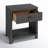 Cleo Wood Raffia 1-Drawer Nightstand-1155862254