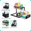 Under Sink Organizer, Pull Out Cabinet Organizer Slide Out Sink Shelf Cabinet Storage Shelves, Storages For Kitchen Bathroom, Black, 2 Pack-1200855067