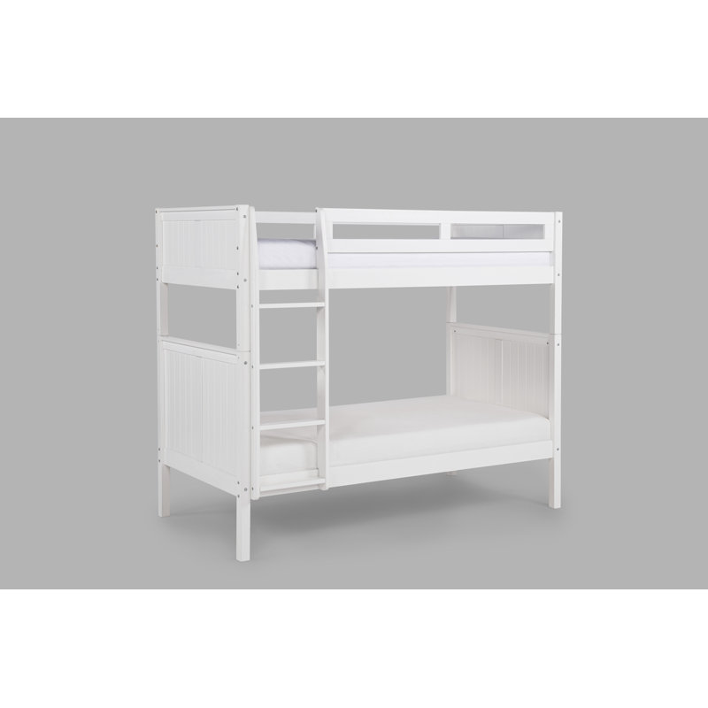 Friedemar Kids Twin Over Twin Bunk Bed, White