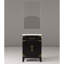 Meuble-lavabo en chêne noir l 24 po x P 18 po avec comptoir en acrylique et miroir - fermeture en douceur, généreuses options de rangement disponibles